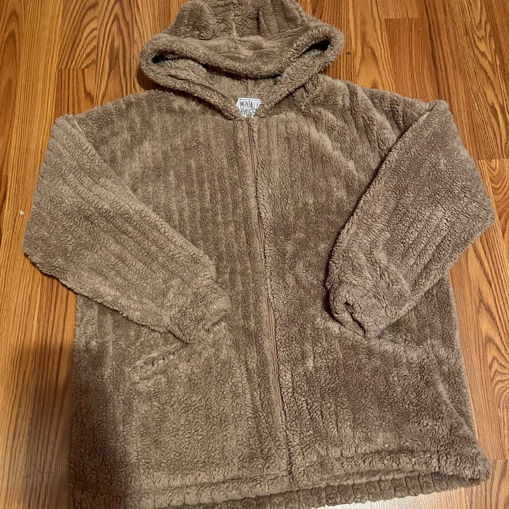 Cozy Brown Bear Hooded Jacket